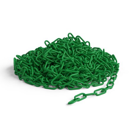 MONTOUR LINE Green Plastic Chain, 2 In, 25 Ft. Long CH-CH-20-GN-25-BX